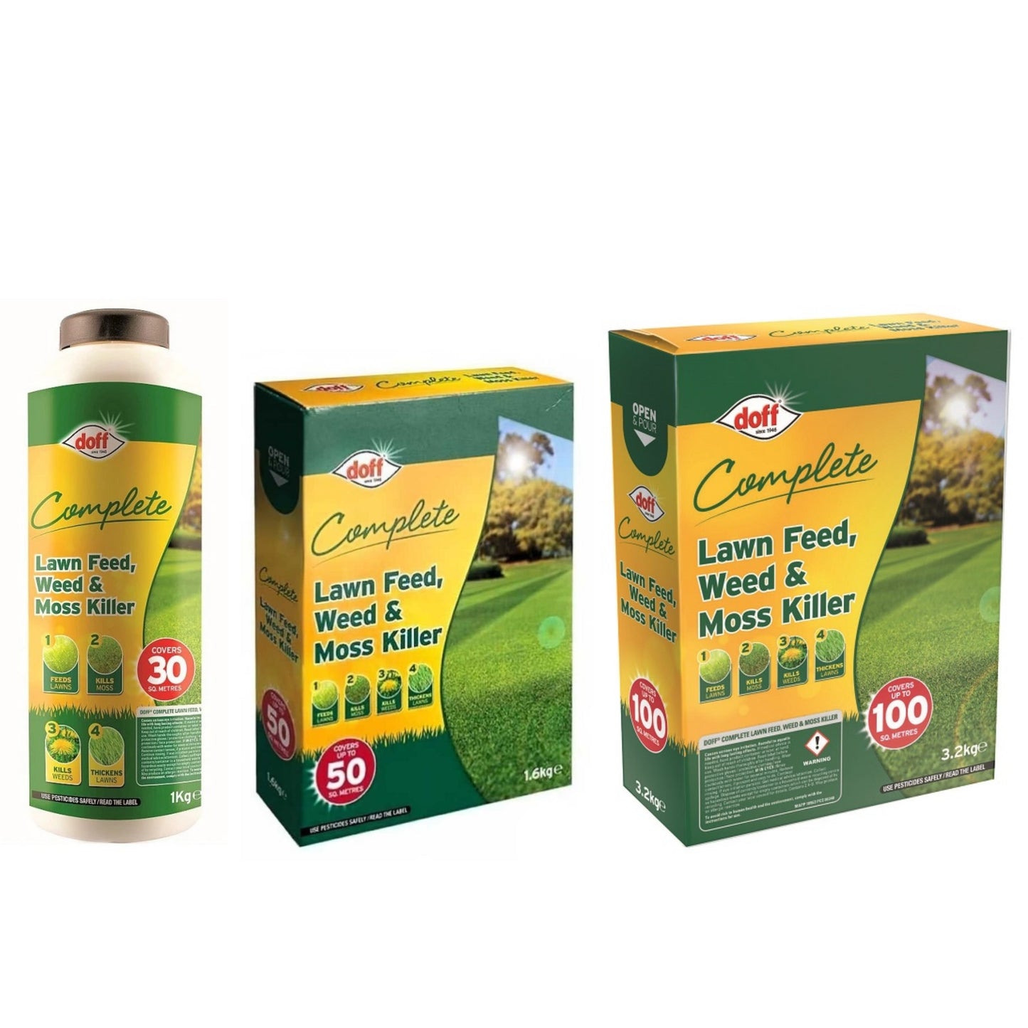 Doff Complete Lawn Feed, Weed & Moss Killer