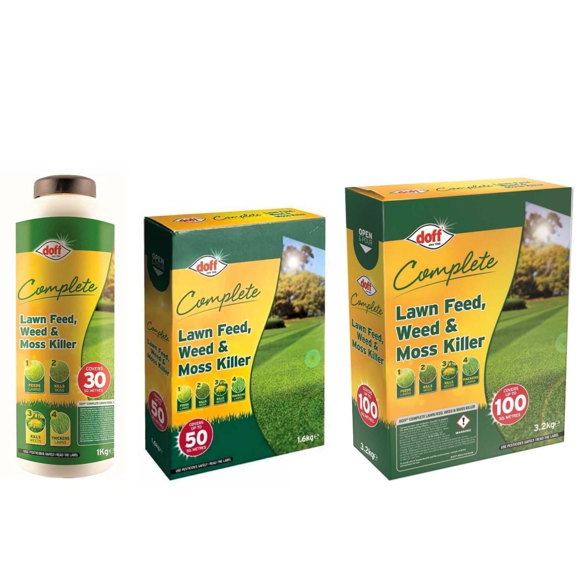 Doff Complete Lawn Feed, Weed & Moss Killer