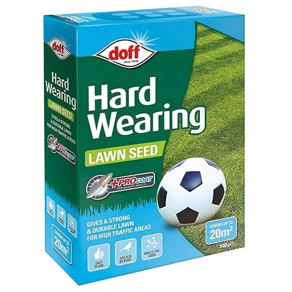 Doff Hardwearing Lawn Seed With PROCOAT
